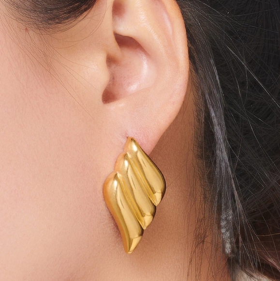 Jewelry - Geometric 18K Gold Stainless Steel Fashion Simple Metal Style Trip